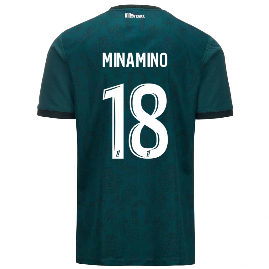 Men Football Takumi Minamino #18 Dark Green Away Jersey 2024/25 T-Shirt Nz