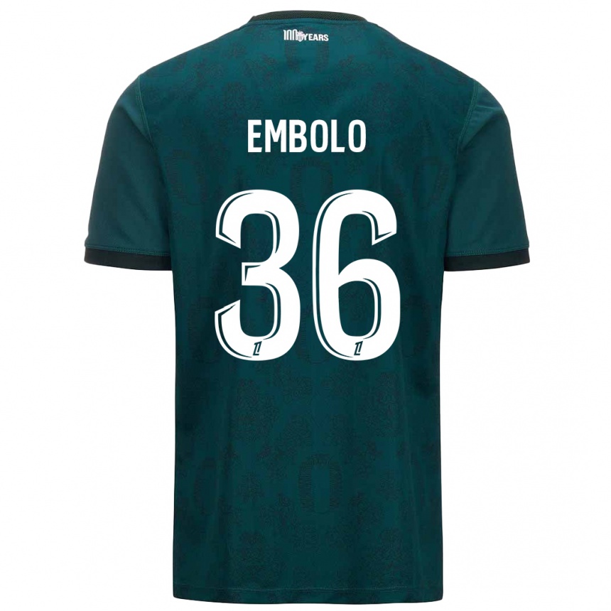 Men Football Breel Embolo #36 Dark Green Away Jersey 2024/25 T-Shirt Nz