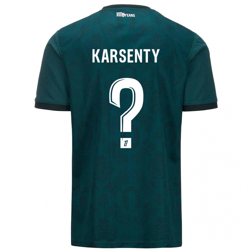 Men Football Kylian Karsenty #0 Dark Green Away Jersey 2024/25 T-Shirt Nz