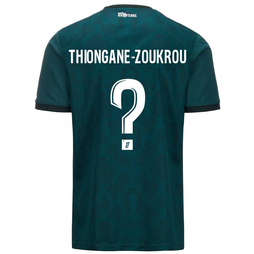 Men Football Ackah-Tidiane Thiongane-Zoukrou #0 Dark Green Away Jersey 2024/25 T-Shirt Nz