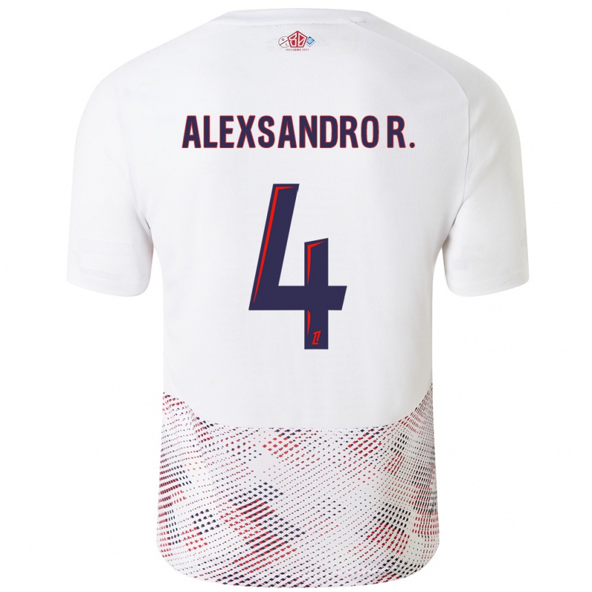 Men Football Alexsandro Ribeiro #4 White Royal Blue Away Jersey 2024/25 T-Shirt Nz