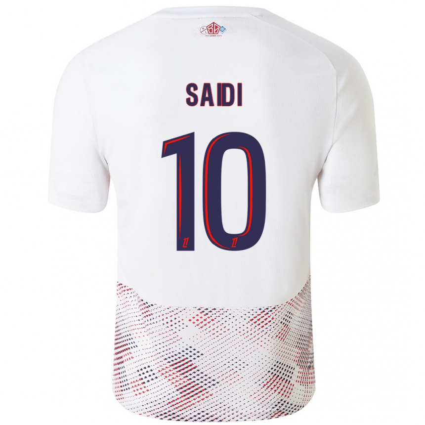 Men Football Rachel Saidi #10 White Royal Blue Away Jersey 2024/25 T-Shirt Nz