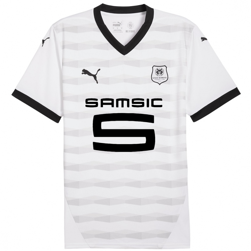 Men Football Ayoube Akabou #0 White Black Away Jersey 2024/25 T-Shirt Nz