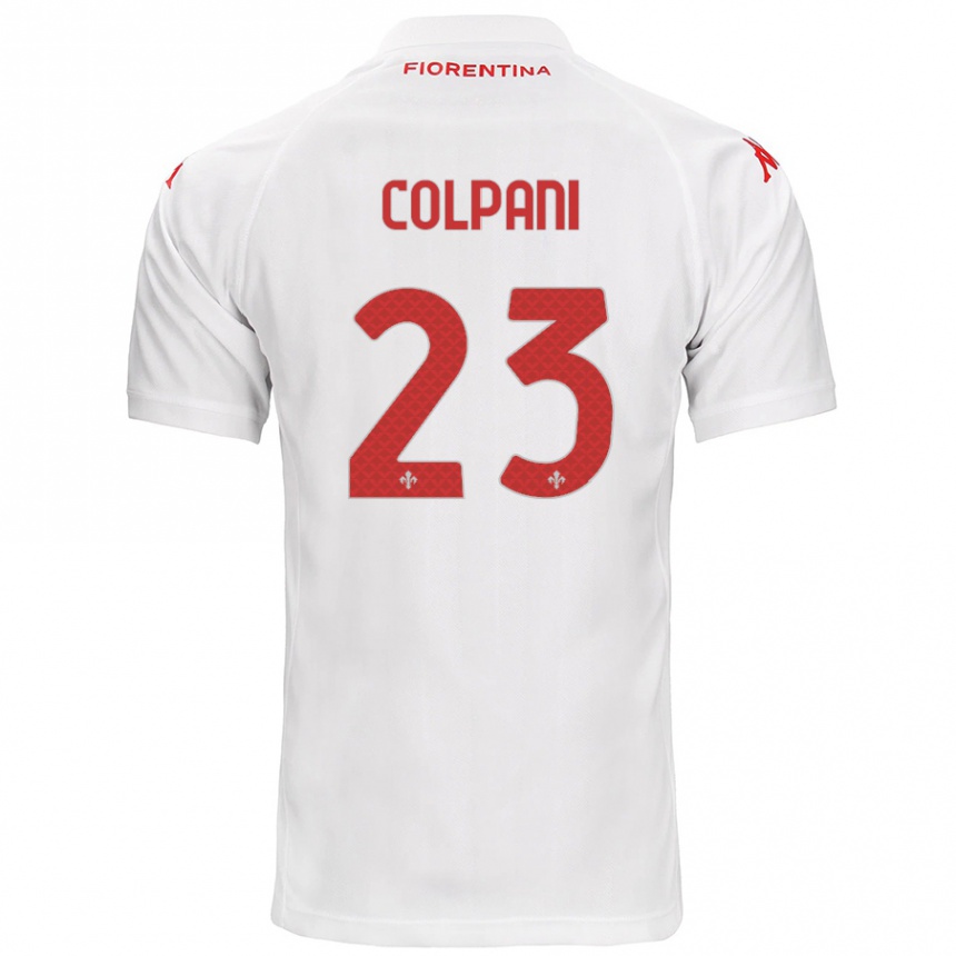 Men Football Andrea Colpani #23 White Away Jersey 2024/25 T-Shirt Nz