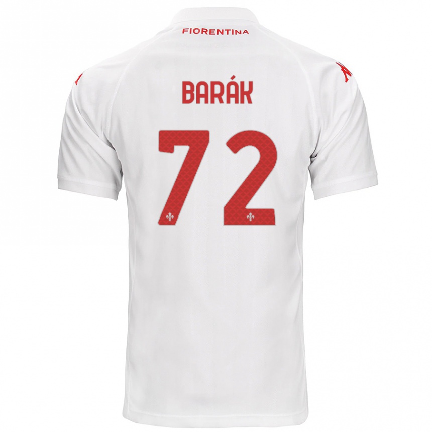 Men Football Antonin Barak #72 White Away Jersey 2024/25 T-Shirt Nz