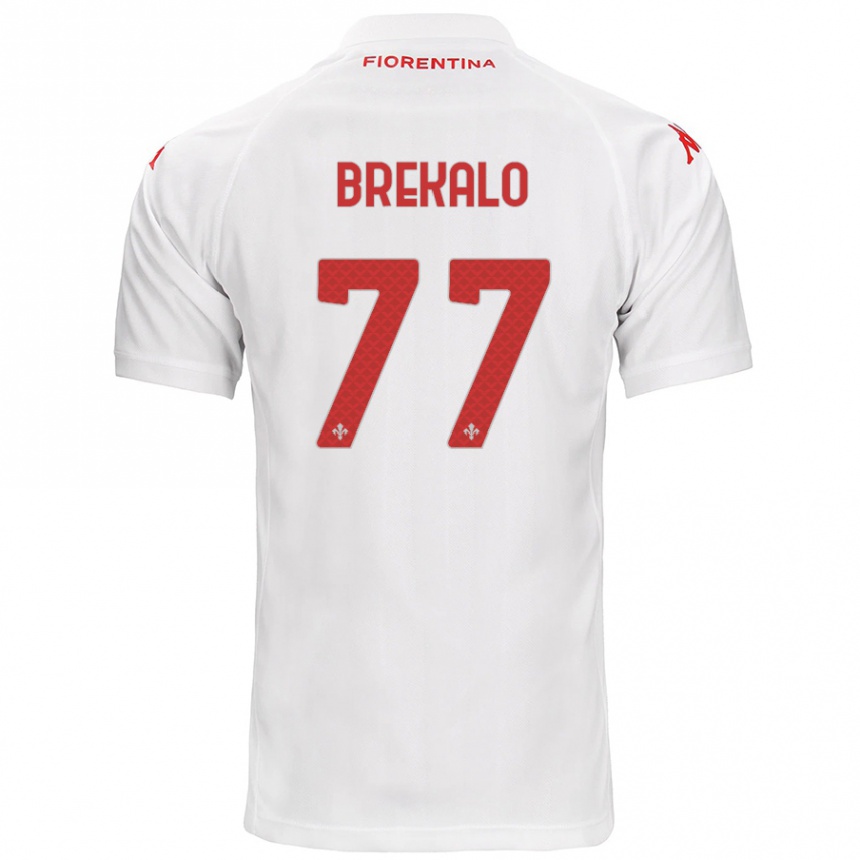 Men Football Josip Brekalo #77 White Away Jersey 2024/25 T-Shirt Nz