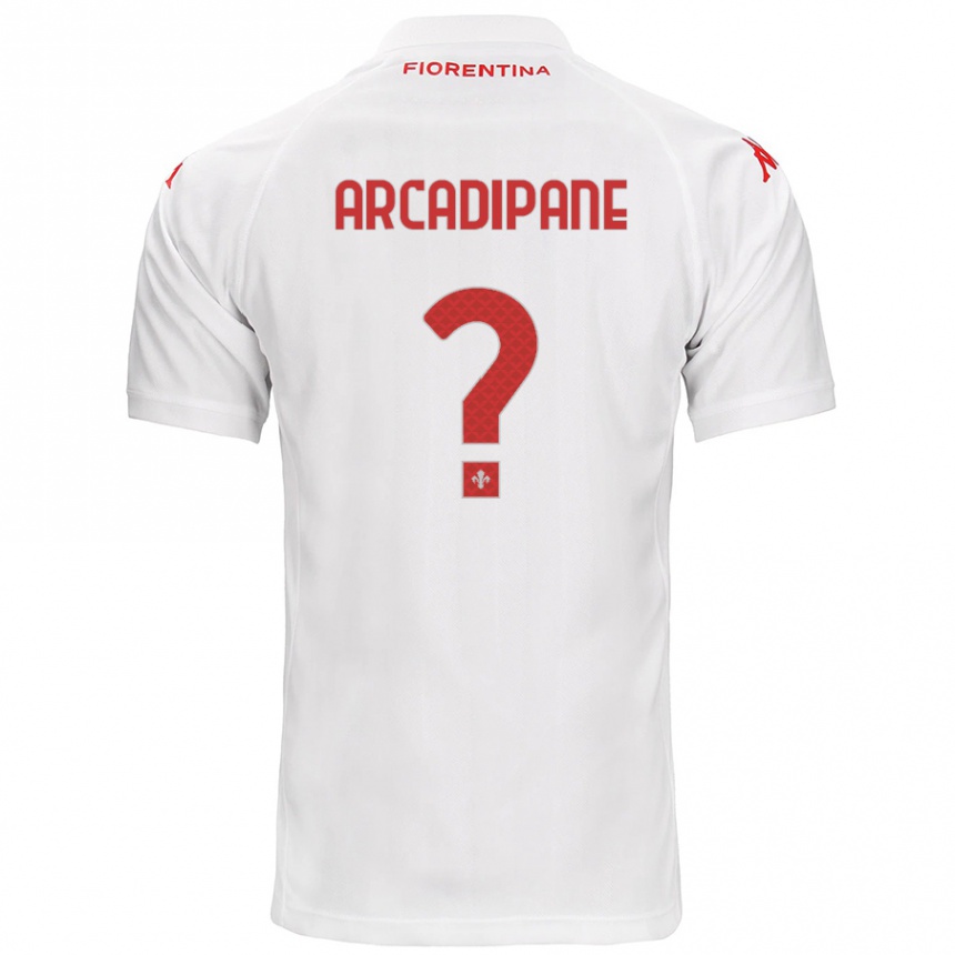 Men Football Guglielmo Arcadipane #0 White Away Jersey 2024/25 T-Shirt Nz