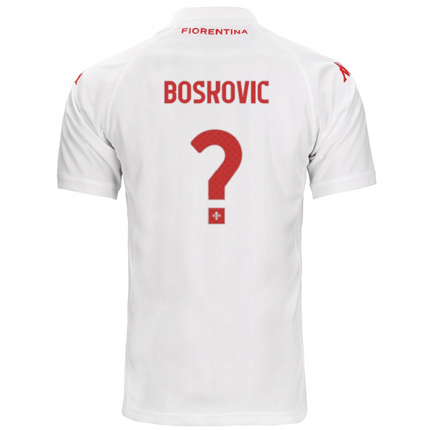 Men Football Matko Boskovic #0 White Away Jersey 2024/25 T-Shirt Nz