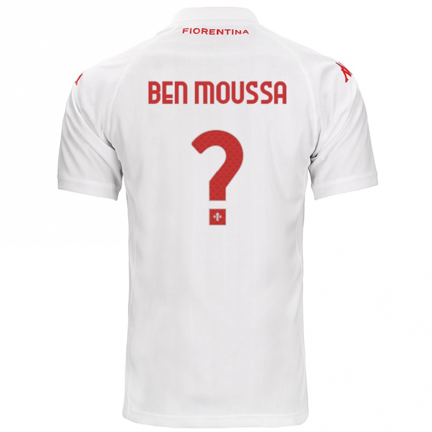 Men Football Mehdi Ben Moussa #0 White Away Jersey 2024/25 T-Shirt Nz