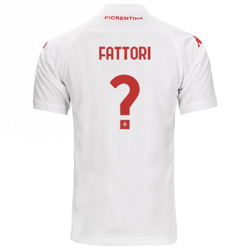 Men Football Filippo Fattori #0 White Away Jersey 2024/25 T-Shirt Nz