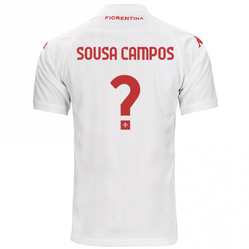 Men Football Matteo Sousa Campos #0 White Away Jersey 2024/25 T-Shirt Nz