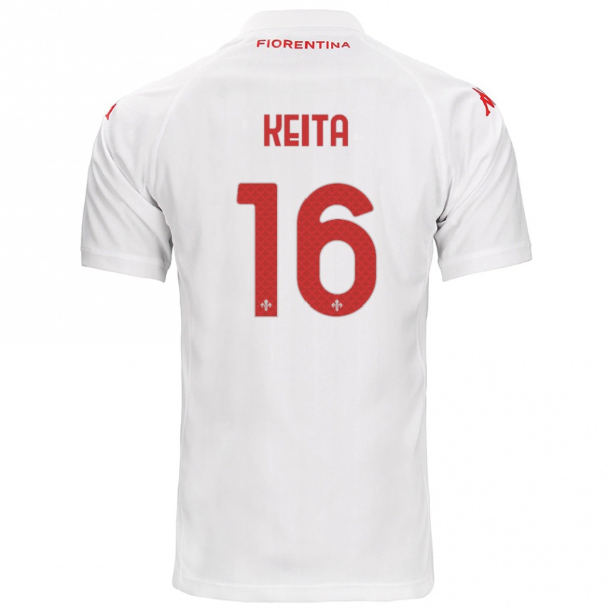 Men Football Bala Keita #16 White Away Jersey 2024/25 T-Shirt Nz