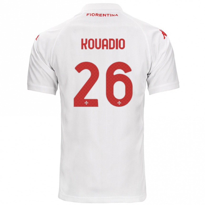 Men Football Eddy Kouadio #26 White Away Jersey 2024/25 T-Shirt Nz