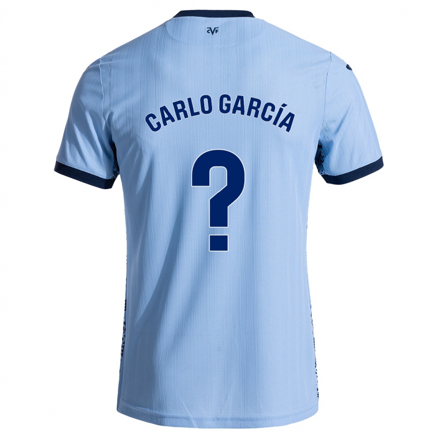 Men Football Carlo García #0 Sky Blue Away Jersey 2024/25 T-Shirt Nz