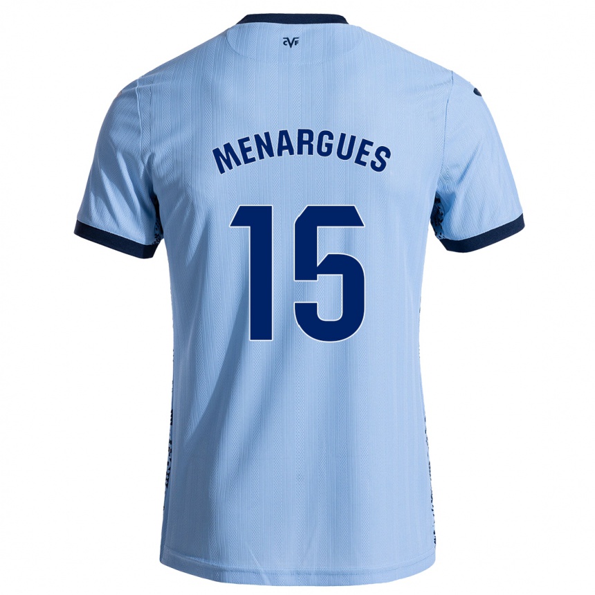 Men Football Joseda Menargues #15 Sky Blue Away Jersey 2024/25 T-Shirt Nz