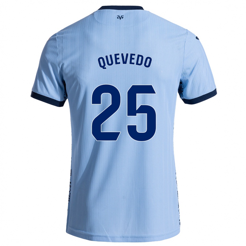 Men Football Alex Quevedo #25 Sky Blue Away Jersey 2024/25 T-Shirt Nz