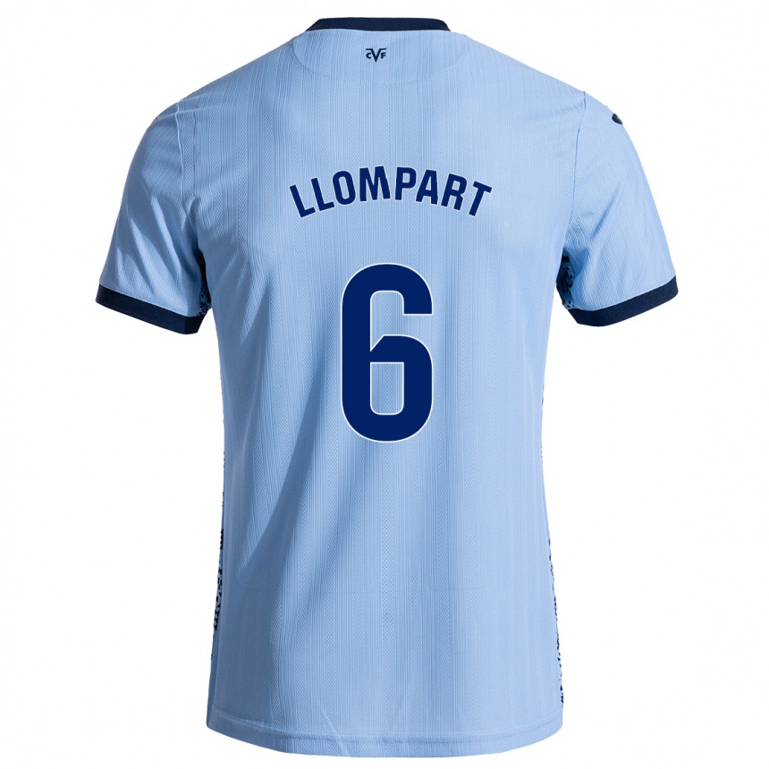 Men Football María Llompart #6 Sky Blue Away Jersey 2024/25 T-Shirt Nz