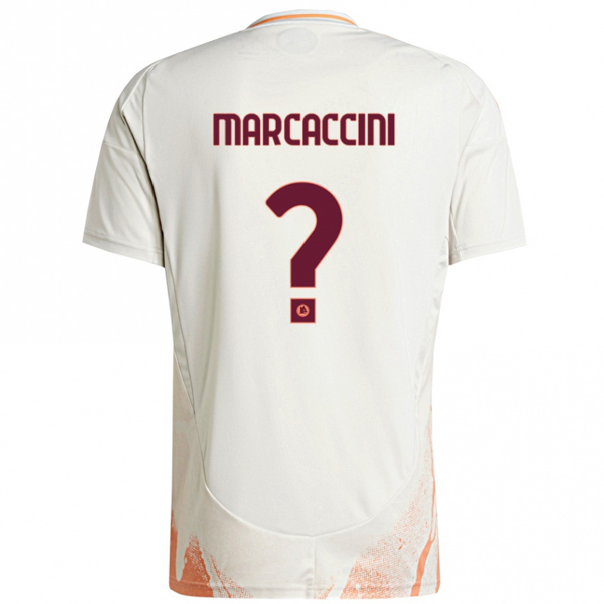 Men Football Alessio Marcaccini #0 Cream White Orange Away Jersey 2024/25 T-Shirt Nz