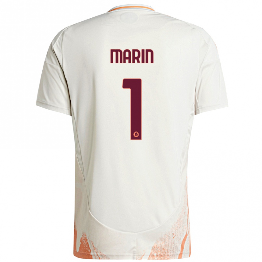 Men Football Renato Marin #1 Cream White Orange Away Jersey 2024/25 T-Shirt Nz