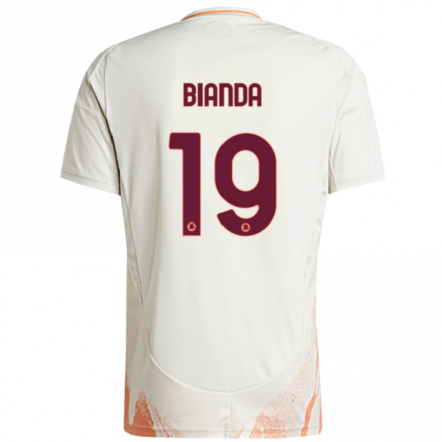 Men Football William Bianda #19 Cream White Orange Away Jersey 2024/25 T-Shirt Nz