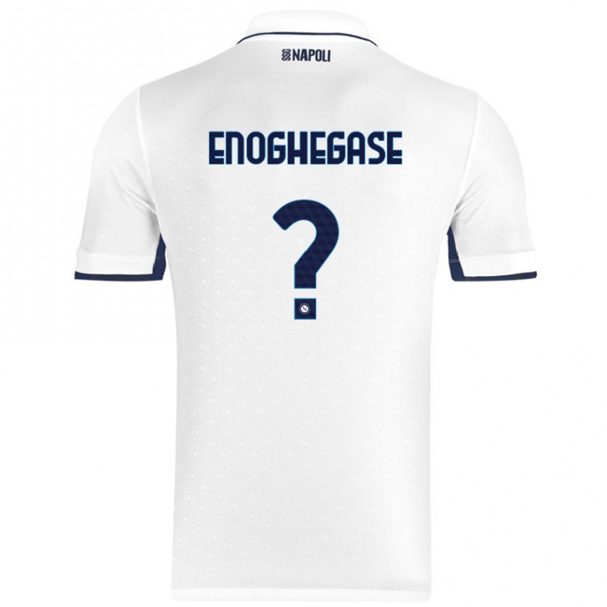 Men Football Favour Enoghegase #0 White Royal Blue Away Jersey 2024/25 T-Shirt Nz