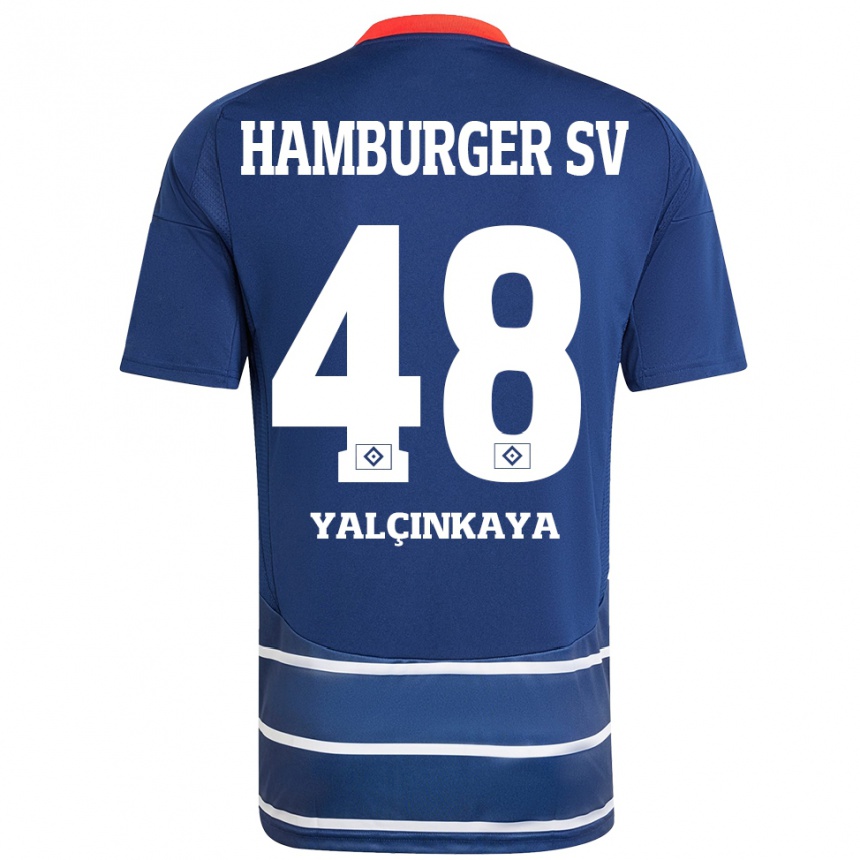 Men Football Bilal Yalcinkaya #48 Dark Blue Away Jersey 2024/25 T-Shirt Nz