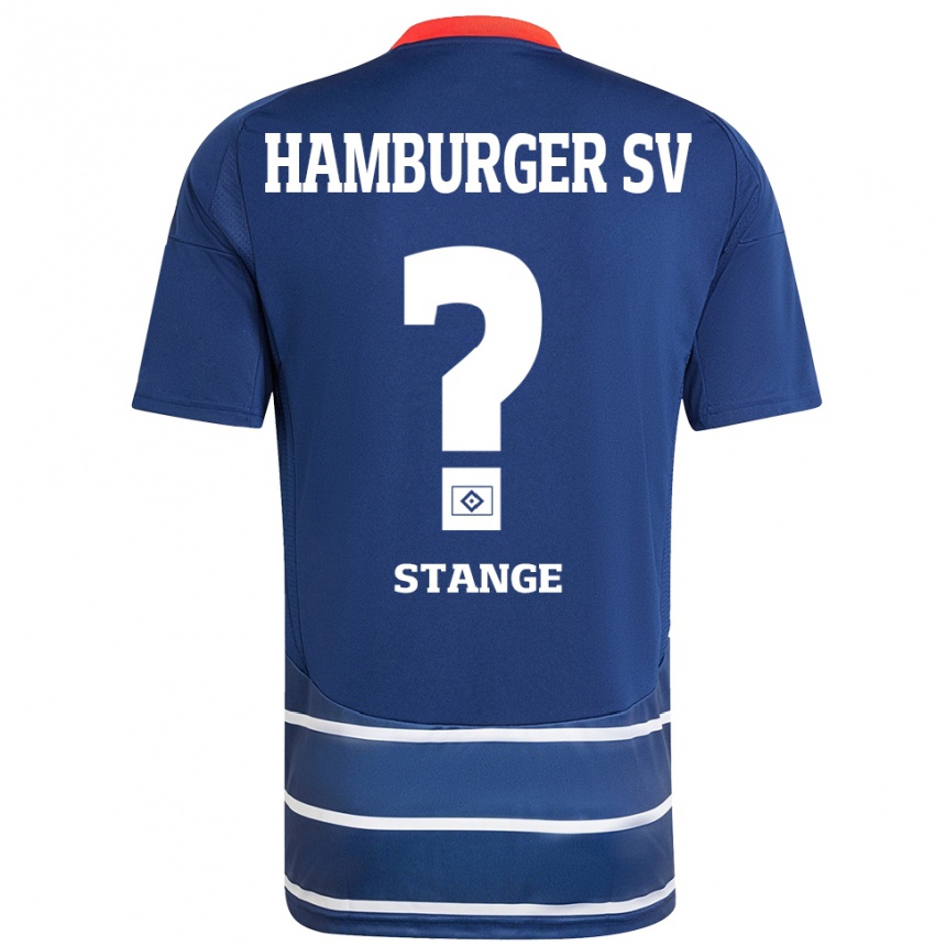 Men Football Tobias Stange #0 Dark Blue Away Jersey 2024/25 T-Shirt Nz