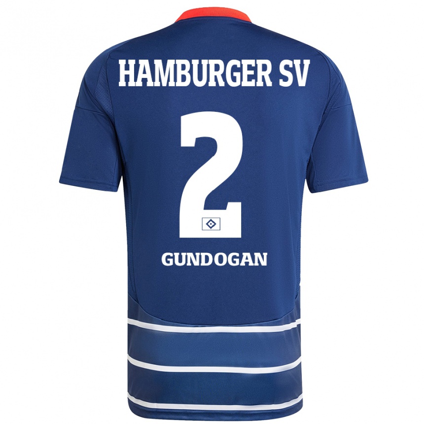 Men Football Haci Gündogan #2 Dark Blue Away Jersey 2024/25 T-Shirt Nz