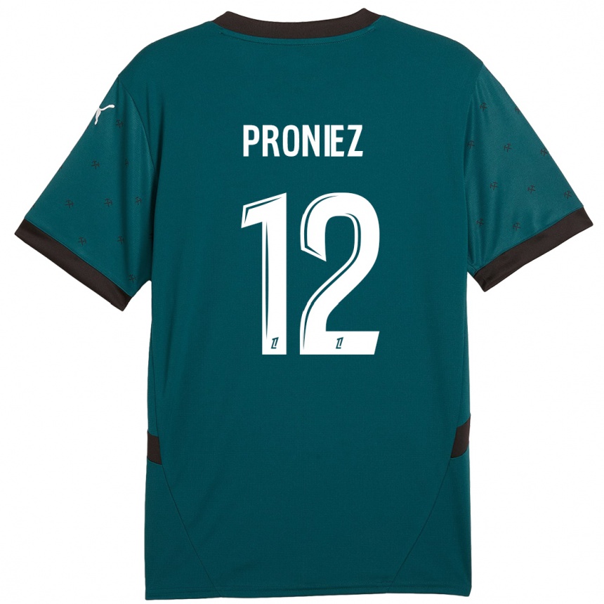 Men Football Fany Proniez #12 Dark Green Away Jersey 2024/25 T-Shirt Nz