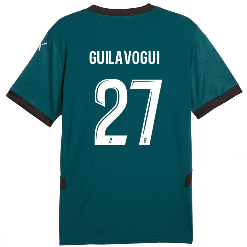 Men Football Morgan Guilavogui #27 Dark Green Away Jersey 2024/25 T-Shirt Nz