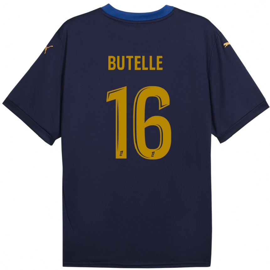 Men Football Ludovic Butelle #16 Navy Gold Away Jersey 2024/25 T-Shirt Nz