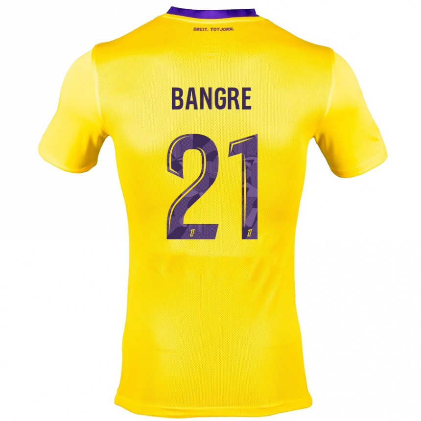 Men Football Mamady Bangré #21 Yellow Purple Away Jersey 2024/25 T-Shirt Nz