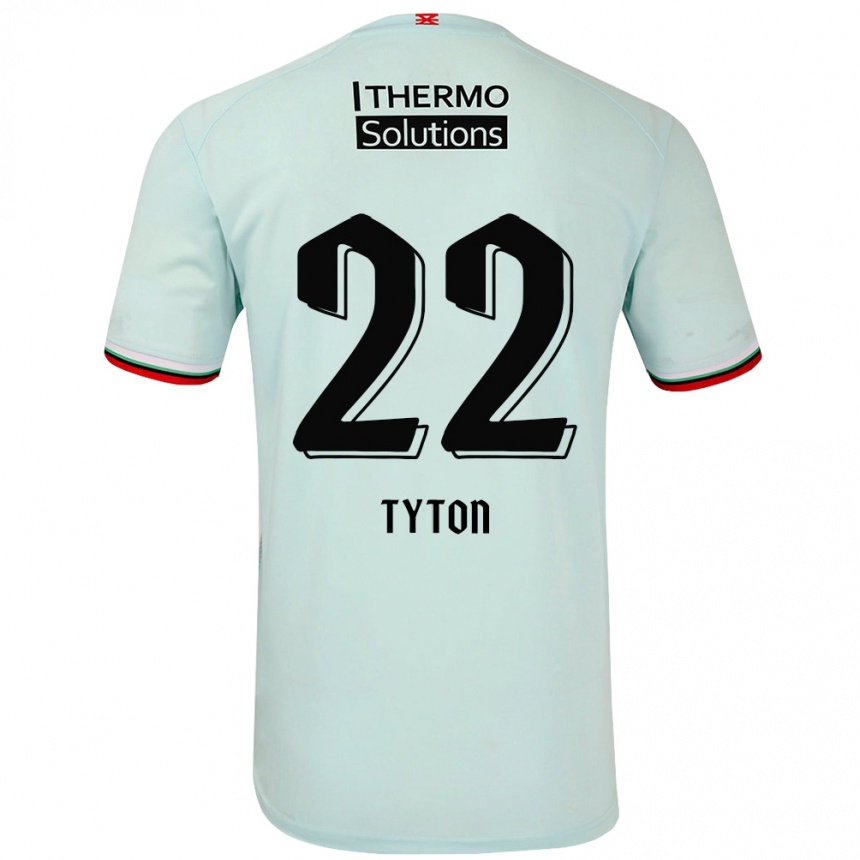 Men Football Przemyslaw Tyton #22 Light Green Away Jersey 2024/25 T-Shirt Nz