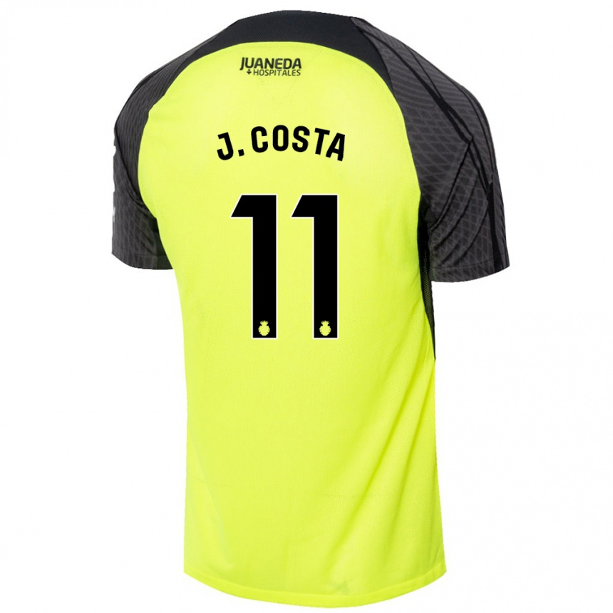 Men Football Jaume Costa #11 Fluorescent Green Black Away Jersey 2024/25 T-Shirt Nz