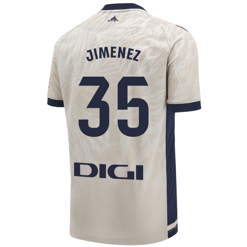 Men Football Álex Jimenez #35 Light Gray Away Jersey 2024/25 T-Shirt Nz