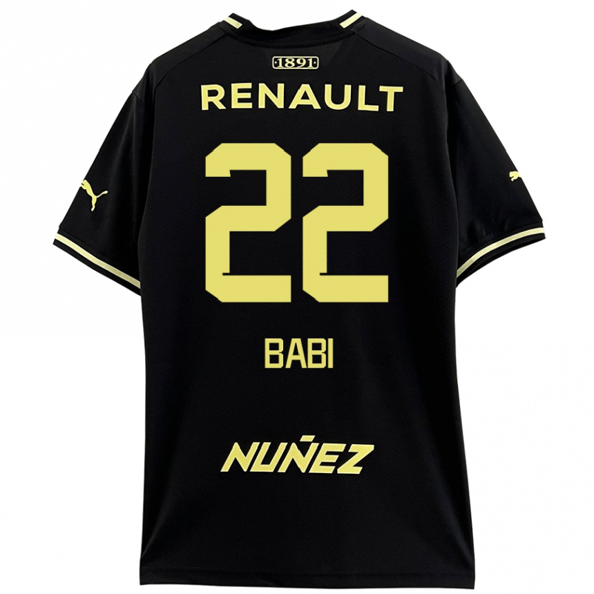 Men Football Matheus Babi #22 Black Yellow Away Jersey 2024/25 T-Shirt Nz