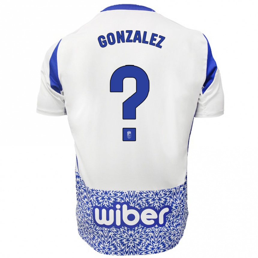 Men Football Paco González #0 White Blue Away Jersey 2024/25 T-Shirt Nz