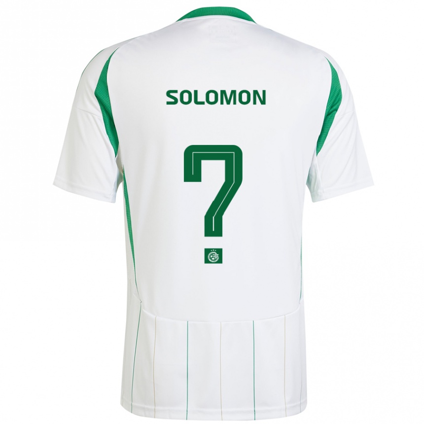 Men Football Itay Solomon #0 White Green Away Jersey 2024/25 T-Shirt Nz