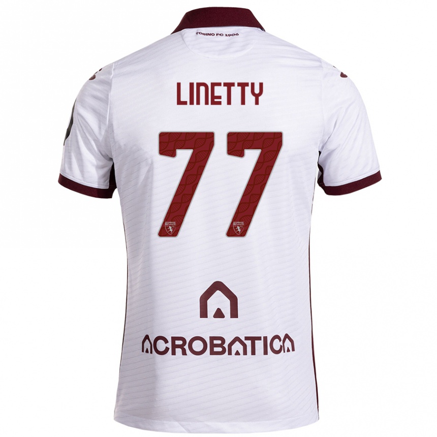 Men Football Karol Linetty #77 White Maroon Away Jersey 2024/25 T-Shirt Nz