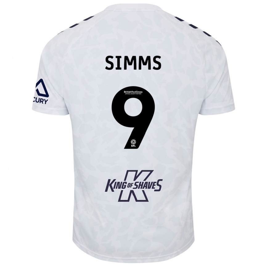 Men Football Ellis Simms #9 White Away Jersey 2024/25 T-Shirt Nz