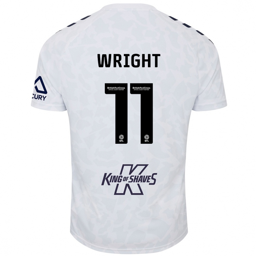 Men Football Haji Wright #11 White Away Jersey 2024/25 T-Shirt Nz