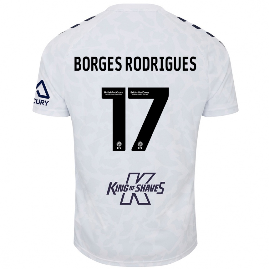 Men Football Raphael Borges Rodrigues #17 White Away Jersey 2024/25 T-Shirt Nz