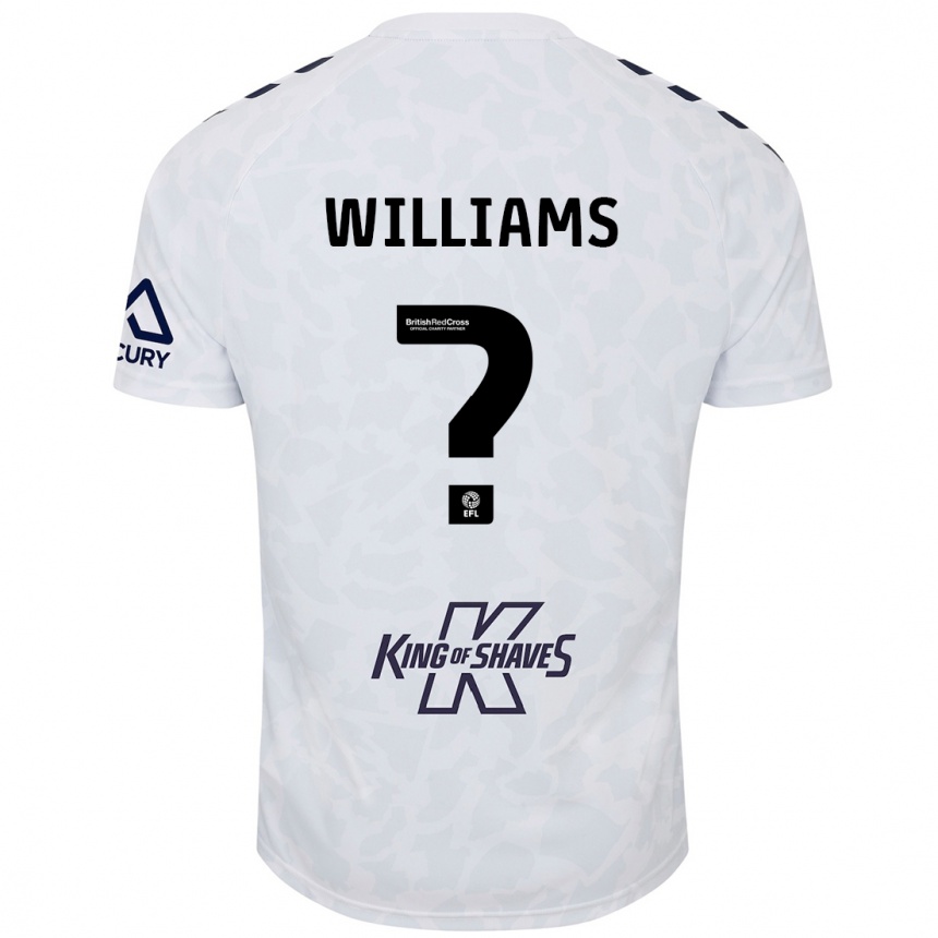 Men Football Thomas Williams #0 White Away Jersey 2024/25 T-Shirt Nz