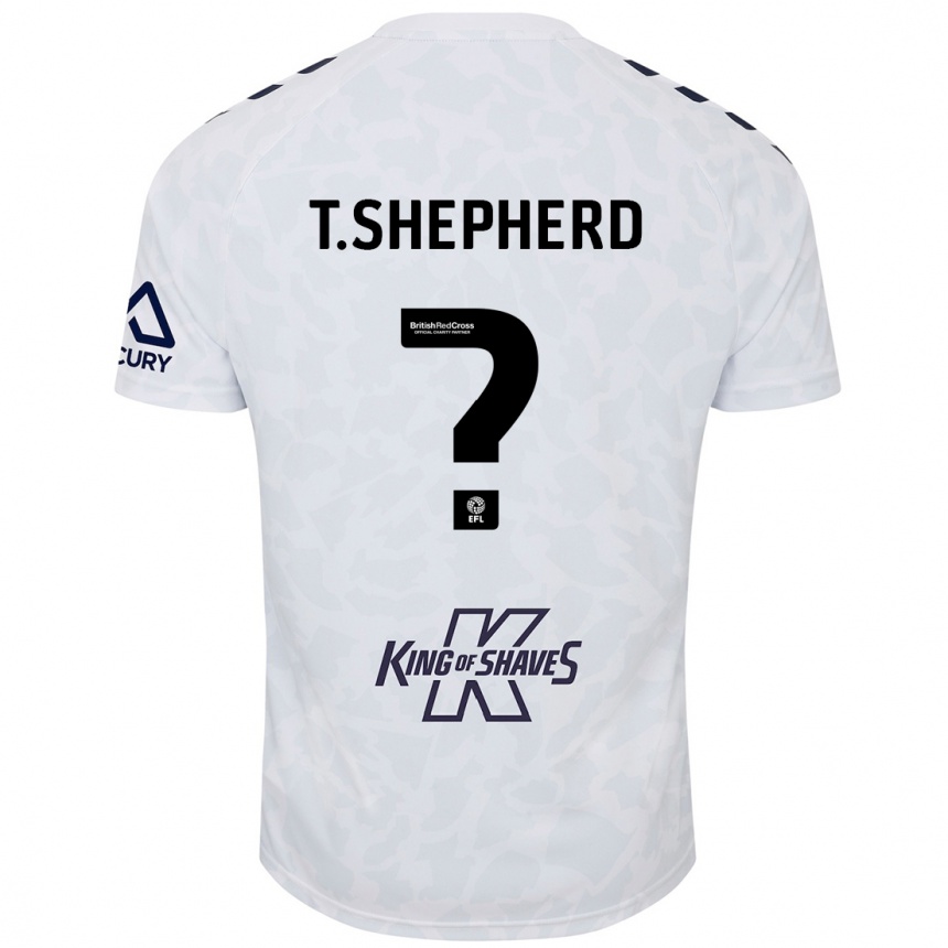 Men Football Talon Shepherd #0 White Away Jersey 2024/25 T-Shirt Nz