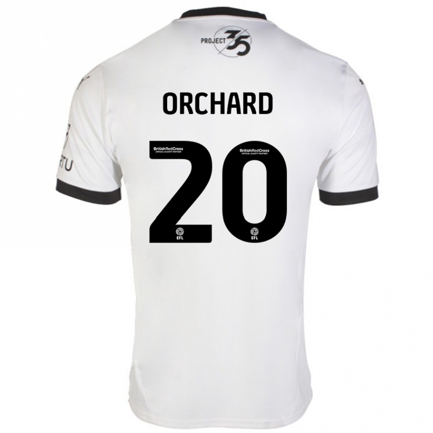 Men Football Fern Orchard #20 White Black Away Jersey 2024/25 T-Shirt Nz