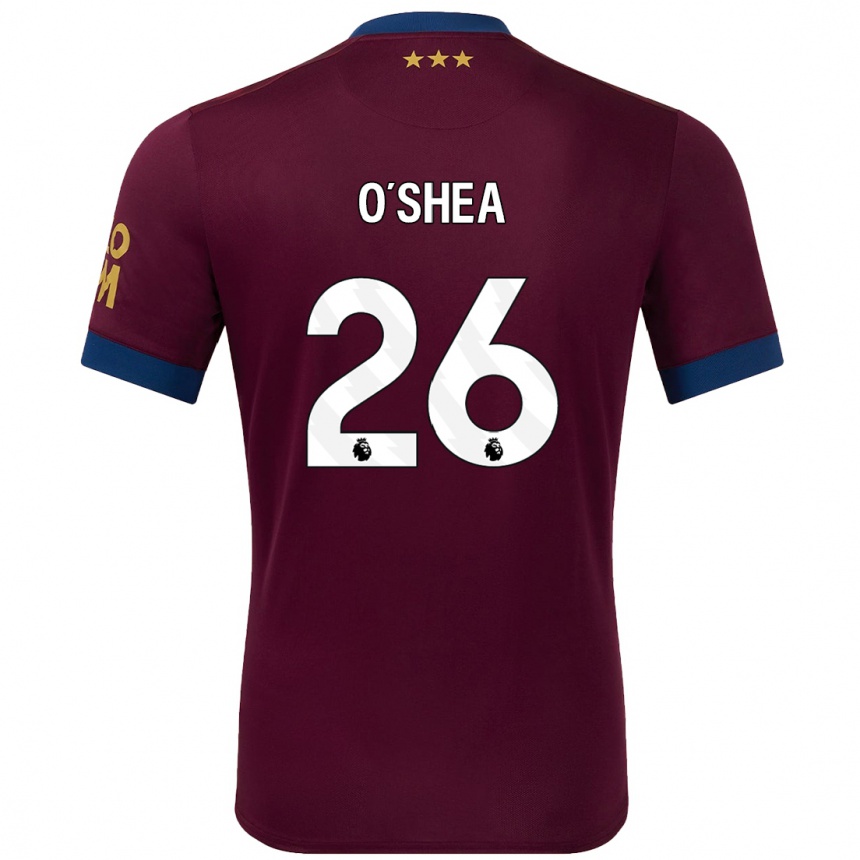 Men Football Dara O'shea #26 Brown Away Jersey 2024/25 T-Shirt Nz