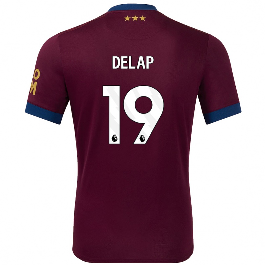 Men Football Liam Delap #19 Brown Away Jersey 2024/25 T-Shirt Nz