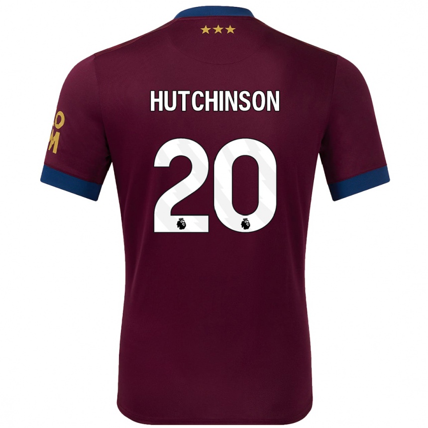 Men Football Omari Hutchinson #20 Brown Away Jersey 2024/25 T-Shirt Nz