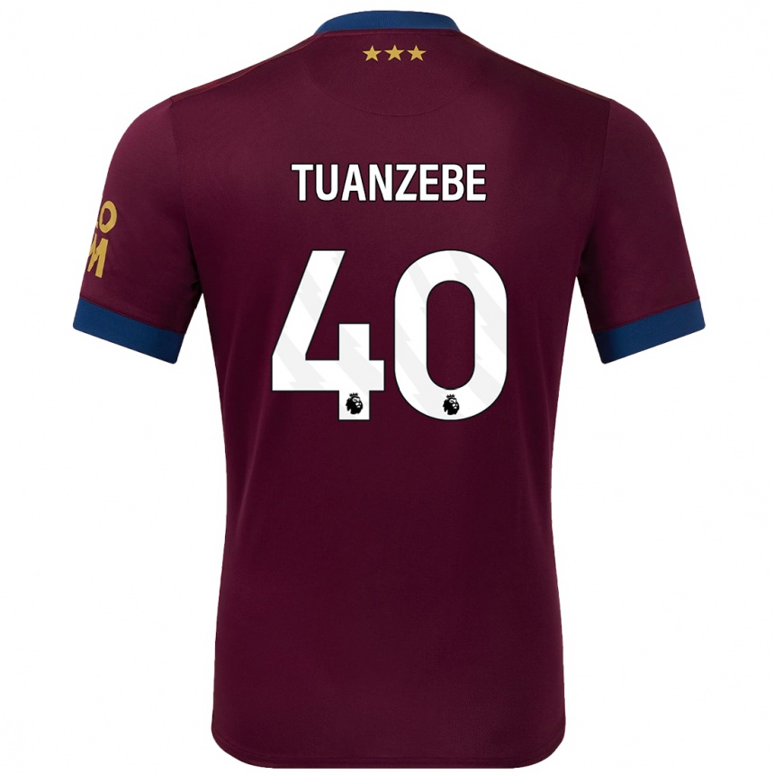 Men Football Axel Tuanzebe #40 Brown Away Jersey 2024/25 T-Shirt Nz