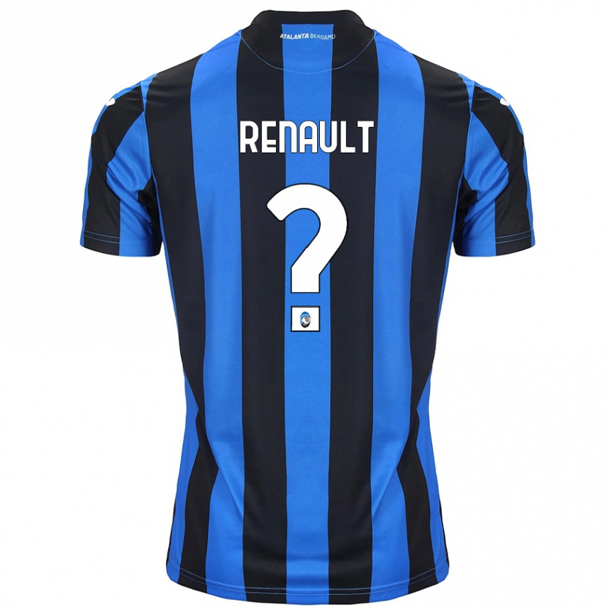 Women Football Guillaume Renault #0 Blue Black Home Jersey 2024/25 T-Shirt Nz